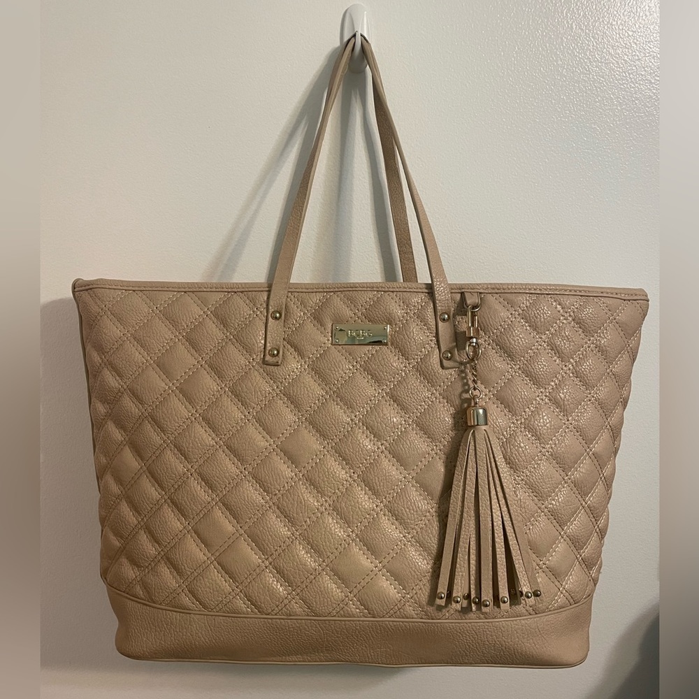 BCBG Paris Quilted Faux Leather Tote